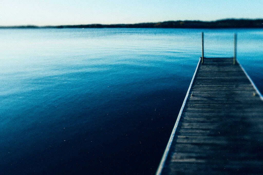 dock on lake