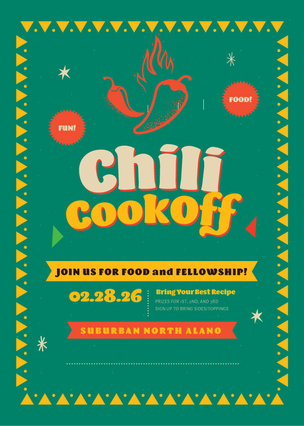 chili cook off poster